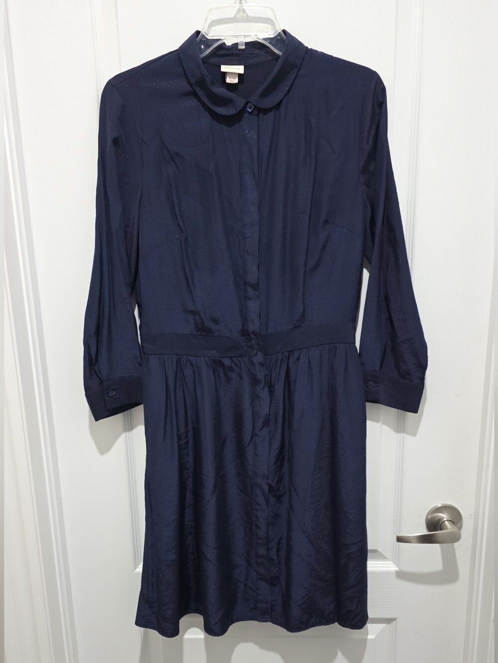 Merona Women's Navy Button-Front Shirt Dress #K0242